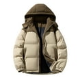 thumbnail image 1 of Tawop Jackets for Men Sweatshirt Long Sleeve Zip with Hood Casual Trendy Mens Clothes,Khaki,L, 1 of 3