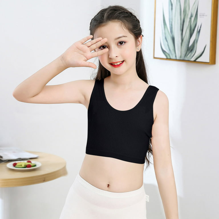 Tawop Kids Girls Underwear Cotton Bra Vest Children Underclothes Sport  Undies Clothes Balconette Bras For Women Lilies 
