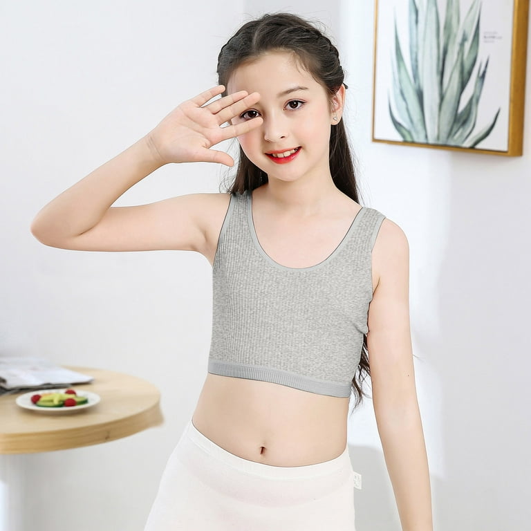 Tawop Kids Girls Underwear Cotton Bra Vest Children Underclothes Sport  Undies Clothes True Bras For Women Lilies 