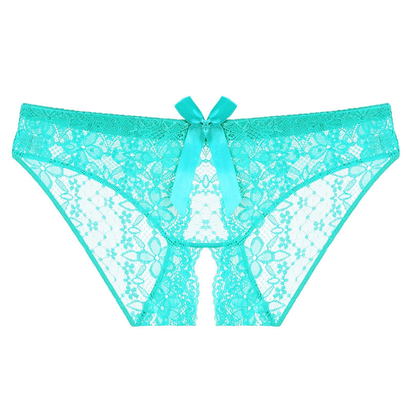 Tawop Lace Panties For Women Crotchless Plus Size Sexy Underwear Lace