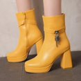 thumbnail image 1 of Tawop Ladies Boots High Heel Thick Sole Fall Boots, 1 of 4