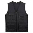 thumbnail image 1 of Tawop Ladies Vests Hoodless Winter Work Casual Outerwear Zipper Sleeveless Black Vest L, 1 of 3