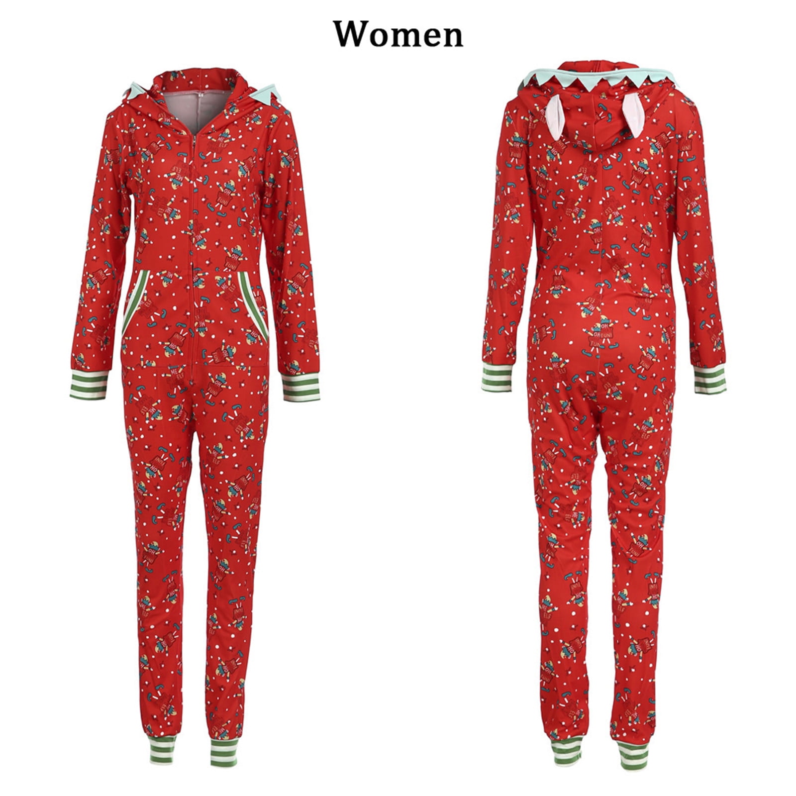 Tawop Long Sleeve Nightgowns for Women Christmas Women Mommy Printed Long Sleeve Zipper Xmas