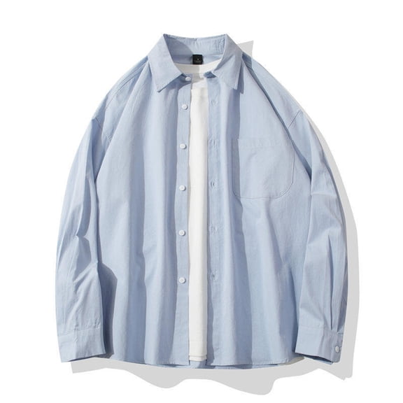 Tawop Long Sleeve Shirts for Men Casual Shirts Button-Up Shirts ,Size L