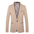 thumbnail image 1 of Tawop Man Coat Dressy Coats Suit Long Sleeve Mid-Length Easy Care Khaki 4xl, 1 of 8
