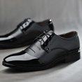 thumbnail image 1 of Tawop Men Dress Shoes Faux Leather Casual Dress Shoes Comfy Business Lace Up Soft Sole Oxfords Black Size:5.5, 1 of 5