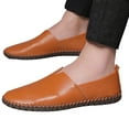 thumbnail image 1 of Tawop Men Dress Shoes Clearance Faux Leather Casual Loafer Brown Size:9, 1 of 9