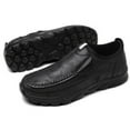 thumbnail image 1 of Tawop Men Dress Shoes Old Man Loafer Slip On Outdoor Mens Shoes Black Size:6, 1 of 2