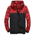 thumbnail image 1 of Tawop Men Jacket Long Sleeve with Hood Casual Trendy Sports Mens Gift,Red,XL, 1 of 7
