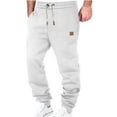 thumbnail image 1 of Tawop Men Jogger Pants With Pocket White Mens Fashion Joggers Sports Pants - Cotton Pants Sweatpants Trousers Mens Long Pants, 1 of 8