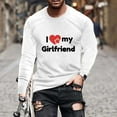 thumbnail image 1 of Tawop Men Shirts Crew Neck Long Sleeve Pullover Graphic Casual White L, 1 of 5