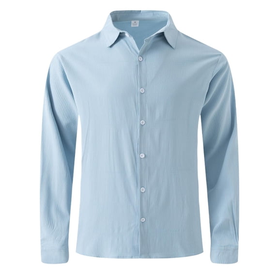 Tawop Men Shirts Long Sleeve Shirts Button-Up Shirts ,Size L