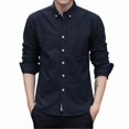 thumbnail image 1 of Tawop Men Shirts Long Sleeve Shirts Pocket Button-Up Shirts ,Size L, 1 of 3