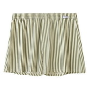 Tawop Mens Boxer Shorts Casual Plaid Summer Solid Elastic Waist Boxers Cotton Home Pants Shorts