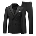 thumbnail image 1 of Tawop Mens Coats Blazers Long Sleeve Stage Costume Solid Sets Mens Clothes Oversize,Black,5XL, 1 of 6