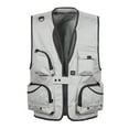 thumbnail image 1 of Tawop Mens Coats Cargo Vest Sleeveless Multi Pockets Outdoor Photographer Sports Solid Mens Clothes,Gray,3XL, 1 of 8