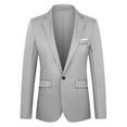 thumbnail image 1 of Tawop Mens Jackets Blazers Long Sleeve Hoodless Casual Solid Mens Clothes,Gray,L, 1 of 4