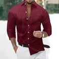 thumbnail image 1 of Tawop Mens Shirts Casual Long Sleeve Shirts Button-Up Shirts ,Size L, 1 of 6