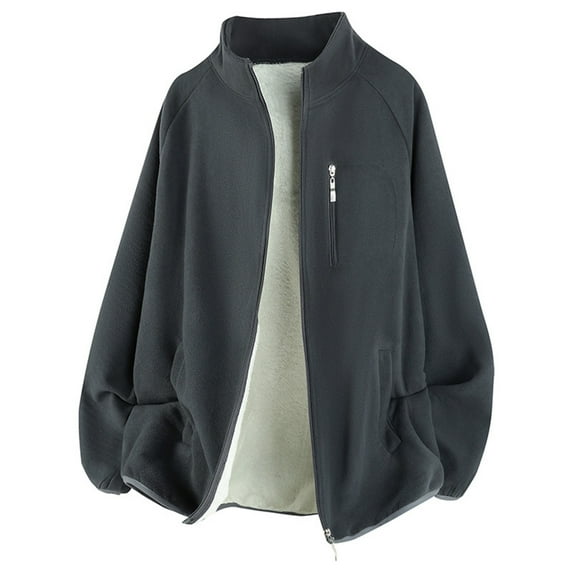 Tawop Mens Shirts Long Sleeve Pocket Zipper Casual Sweatshirt