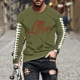thumbnail image 1 of Tawop Mens Shirts Graphic Relaxed Fit Round Neck Long Sleeve Casual Shirts for Men, 1 of 5