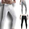 thumbnail image 1 of Tawop Thermal Underwear for Men Fleece Lined Long Johns Warm Clothes Bottom Base Layer for Men, 1 of 4