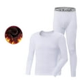 thumbnail image 1 of Tawop Thermal Underwear for Men Fleece Lined Long Johns Warm Top and Bottom Set Base Layer Outfits, 1 of 6