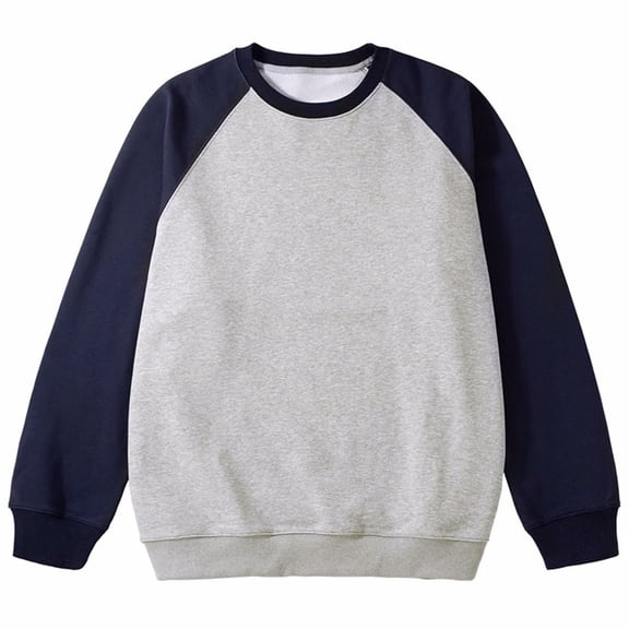 Tawop Mens Tshirt Crew Neck Long Sleeve Pullover Dark Gray L