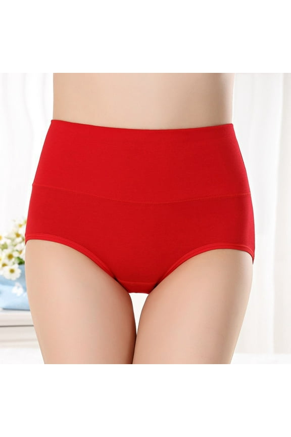 Tawop Panties For Girls High Waisted Butt Lifting Incontinence Washable Briefs Panties Size M-2XL