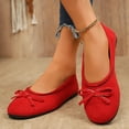 thumbnail image 1 of Tawop Shoes Women Womens Dress Shoes Work Shoes Flats Casual Comfort Wedge Red 7, 1 of 9
