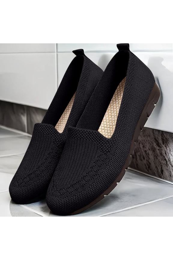 Shoes Women Womens Dress Shoes Work Shoes Flats Mesh Casual Fall Black 5.5