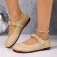 thumbnail image 1 of Tawop Shoes Women Womens Dress Shoes Work Shoes Flats Soft Sole Casual Khaki 6.5, 1 of 9