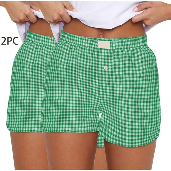 Tawop Shorts for Women Shorts Women 2PC Sets Elastic Waist S