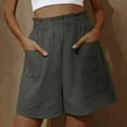 thumbnail image 1 of Tawop Shorts for Women, Women's Shorts High Waist Pockets Jeans L, 1 of 7
