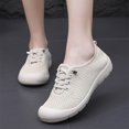thumbnail image 1 of Tawop Womens Shoes Slip On Shoes Women Casual Flat Round Toe Soft Beige Size 5, 1 of 5