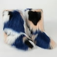 thumbnail image 1 of Tawop Slipper Boots For Women, Fashion Color Imitation Animal Boots Plus Cashmere Boots Snow Boots Wide Calf Boots For Women Mid Calf Boots For Women, 1 of 4