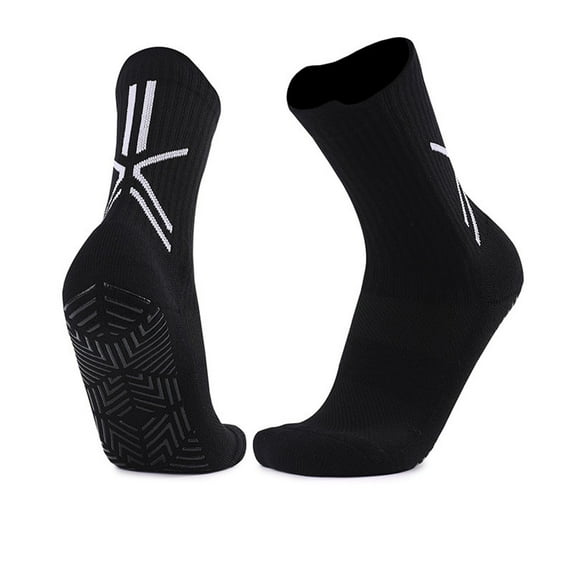 Tawop Socks Clearance Cycle Sports Running Color Block Crew Socks Black
