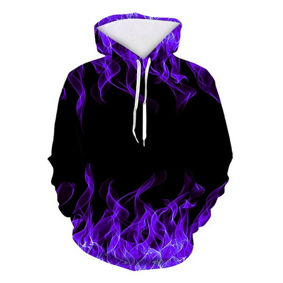 Tawop Sweatshirts for Women Womens Top Sweatshirt Long Sleeve Pullover Hoodies Graphic Purple XL