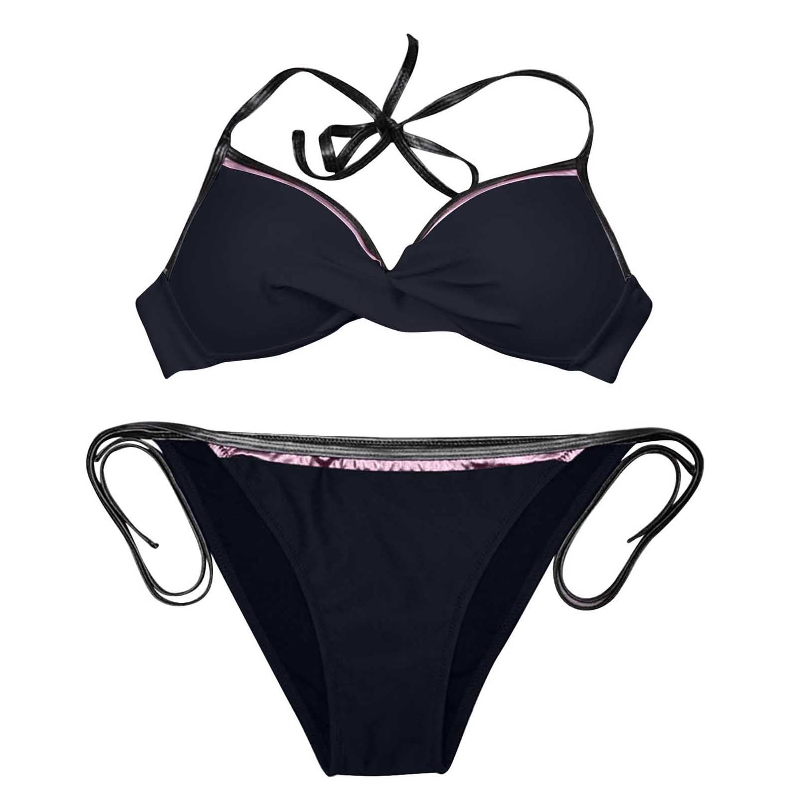 Tawop Swimsuit for Women 2025 Set Split Wireless Padded High Waisted