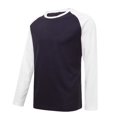 thumbnail image 1 of Tawop T Shirts for Men Crew Neck Long Sleeve Waffle Casual Navy L, 1 of 7