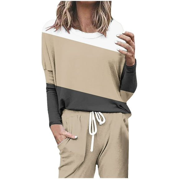 Tawop T Shirts for Women Womens Tee Shirts Round Neck Long Sleeve Solid Yellow L(Us:8)