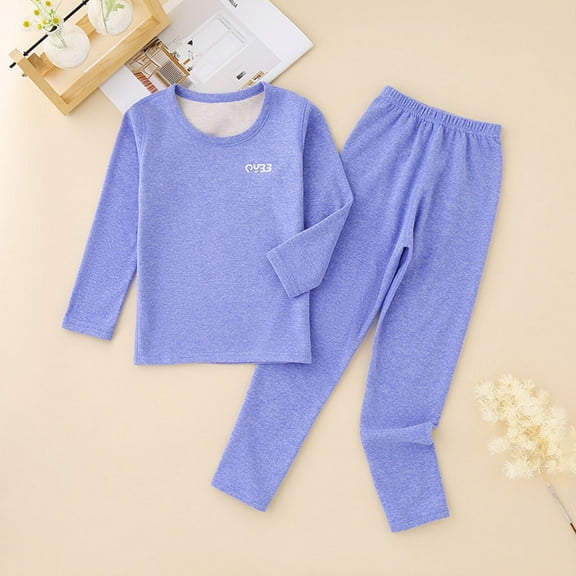 Tawop Thermal Underwear Unisex Long Johns Warm Winter Crewneck Long Sleeves Outfits Top and Bottom Set Base Layer Fall Clothing