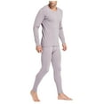 thumbnail image 1 of Tawop Thermal Underwear for Men Long Johns Warm Crewneck Long Sleeves Top and Bottom Set Base Layer Outfits, 1 of 4