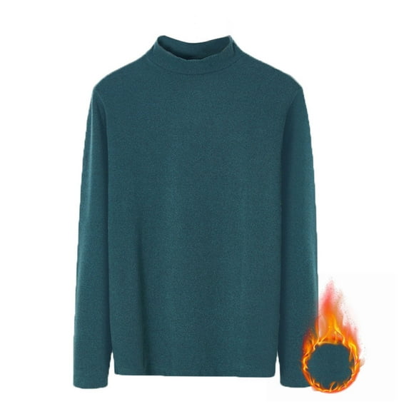 Tawop Thermal Underwear for Men Warm Crewneck Long Sleeves Tops Base Layer Outfits