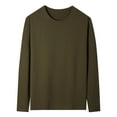 thumbnail image 1 of Tawop Thermal Underwear for Men Warm Crewneck Tops Base Layer Outfits, 1 of 4