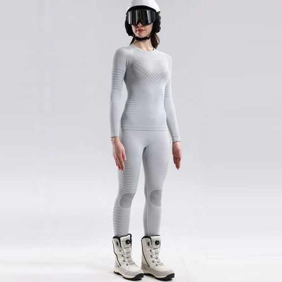 Tawop Thermal Underwear for Women Winter Gear Long Johns Warm Top and Bottom Set Base Layer Outfits