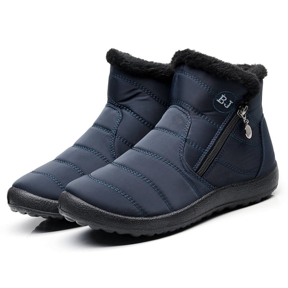 Tawop Wedge Boots For Women,Winter Warm Waterproof Cotton Shoes Nylon Snow Ankle Short Boots Botas Womens Ankle Boots Martens Womens Boots