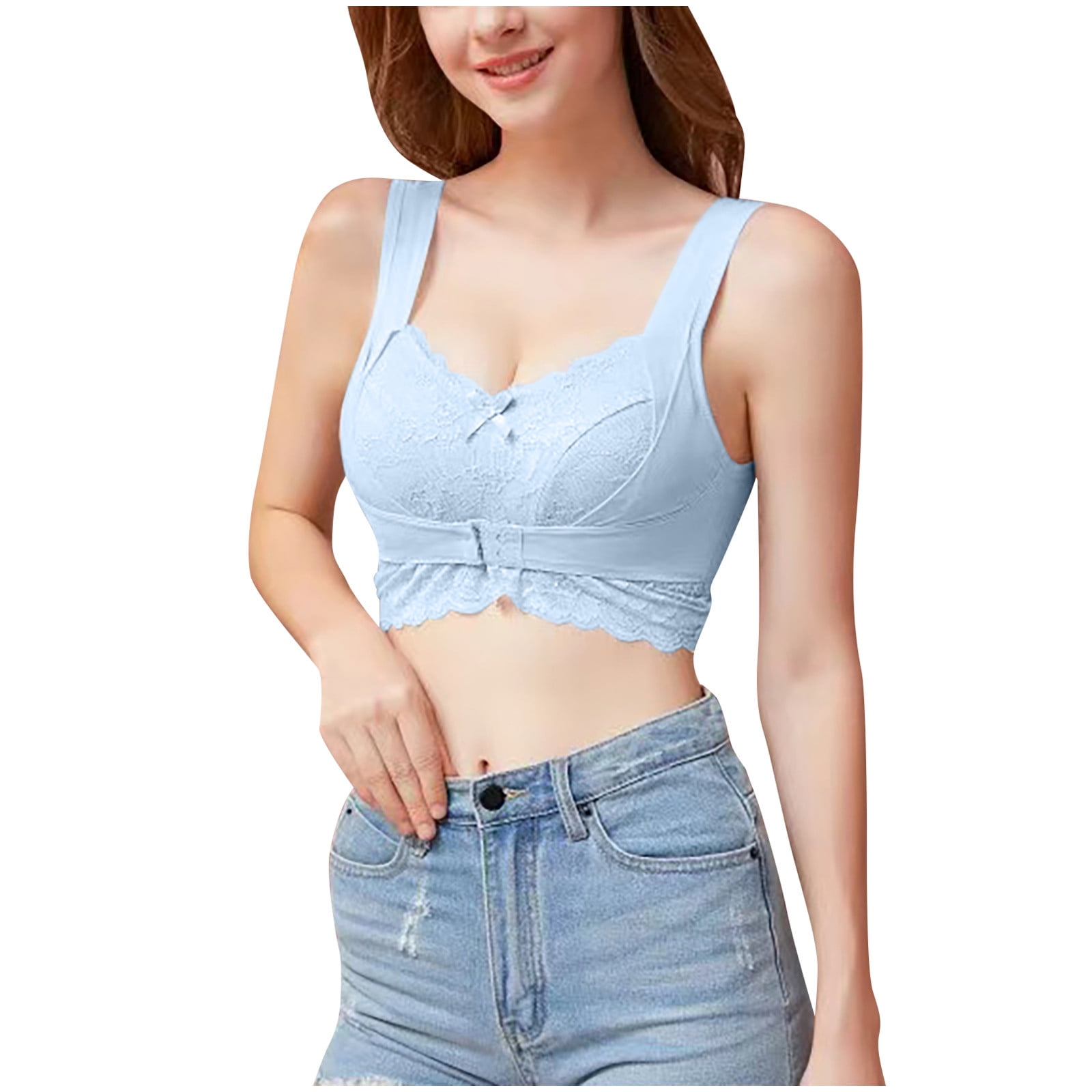 Tawop Women Bras for Teens Woman No Breast-Wiping and Chest-Wrapping Sports  Bras Sexy Lace Underwear Underwear Shapewear for Women - Walmart.com