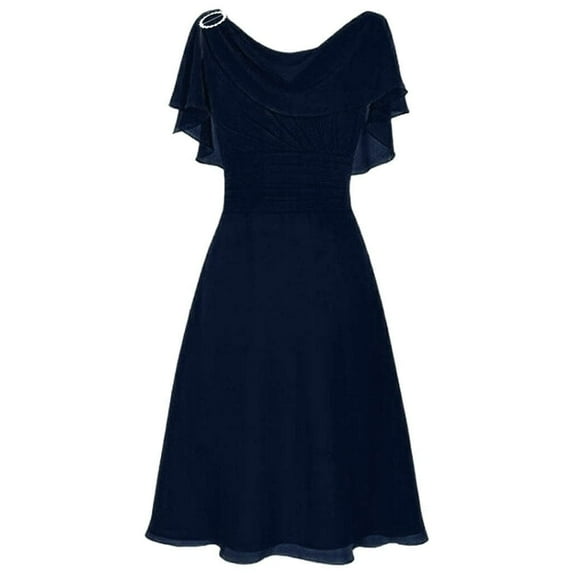Tawop Summer Dresses for Women Formal Wedding Bridesmaid High-Waist Party Ball Prom Gown Dress