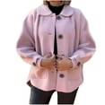 thumbnail image 1 of Tawop Women Jacket Pockets Outwear Turndown Collar Open Front Women's Jackets to Wear Long Sleeve Fashion, 1 of 6