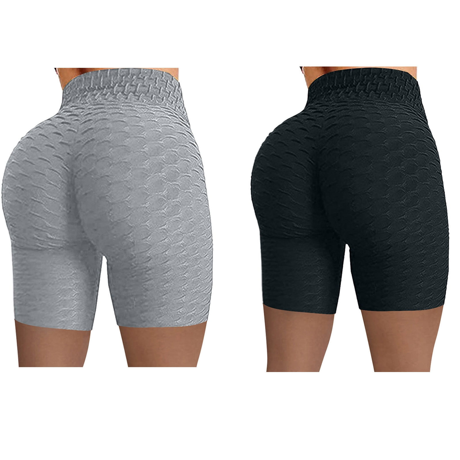 Tawop Women Plus Size Athletic Shorts Yoga Sport Pants Shorts Celer Shorts  Black Size 6 